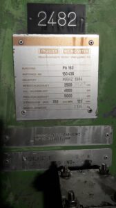 Vidalı presi Weingarten PA 160 - 250 ton (ID:S85930) - Dabrox.com