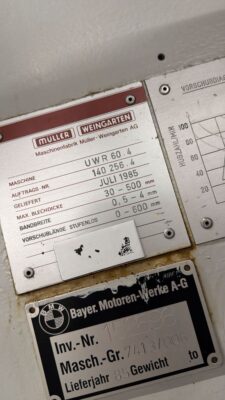 Çözücü-düzeltme makinesi Muller Weingarten UWR 60 (Fotoğraf 7)